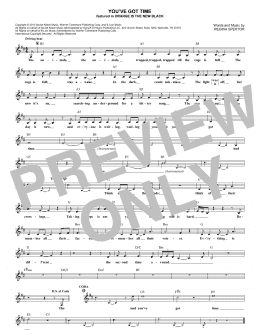 page one of You've Got Time (Theme from Orange Is The New Black) (Lead Sheet / Fake Book)