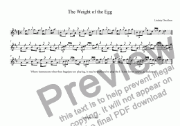 page one of The Weight of the Egg
