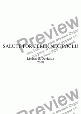 page one of SALUTE FOR CEREN NECİPOĞLU