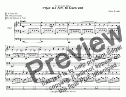page one of Erhalt uns Herr, bei deinem Wort (II) - Chorale Prelude