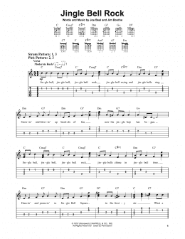 page one of Jingle Bell Rock (Easy Guitar Tab)