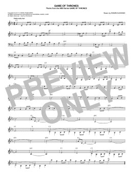 page one of Game Of Thrones (Lead Sheet / Fake Book)