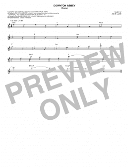 page one of Downton Abbey (Theme) (Lead Sheet / Fake Book)