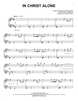 page one of In Christ Alone (arr. Phillip Keveren) (Piano Solo)