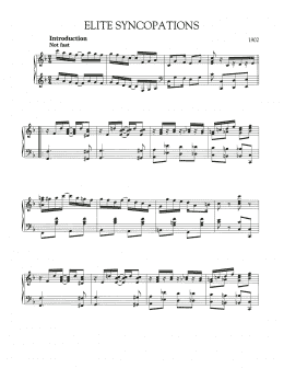 page one of Elite Syncopations (Piano Solo)