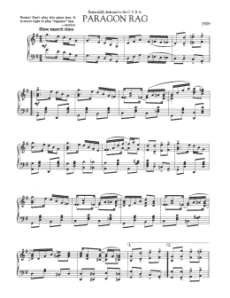 page one of Paragon Rag (Piano Solo)