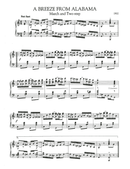 page one of A Breeze From Alabama (Piano Solo)