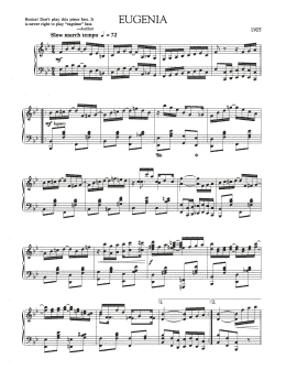 page one of Eugenia (Piano Solo)