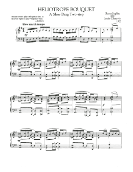 page one of Heliotrope Bouquet (Piano Solo)