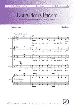 page one of Dona Nobis Pacem (Choir)