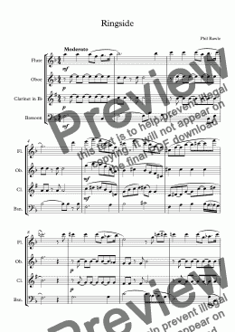 page one of Ringside - Wind Quartet