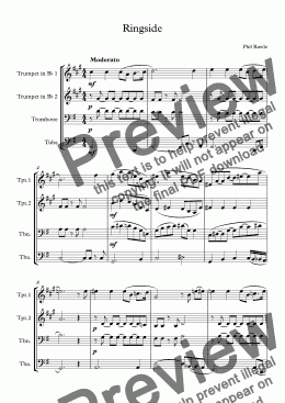 page one of Ringside - Brass Quartet