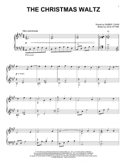 page one of The Christmas Waltz (Piano Solo)