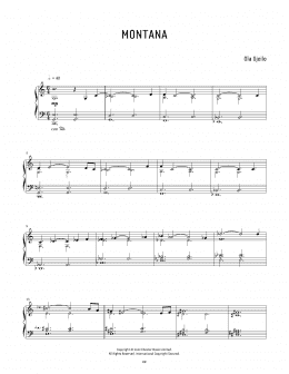 page one of Montana (Piano Solo)