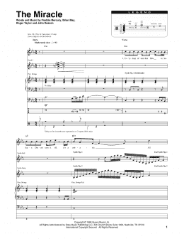 page one of The Miracle (Transcribed Score)