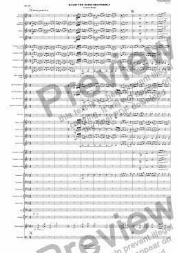 page one of BLOW THE WIND SOUTHERLY - Concert Band
