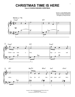 page one of Christmas Time Is Here (arr. Phillip Keveren) (Easy Piano)