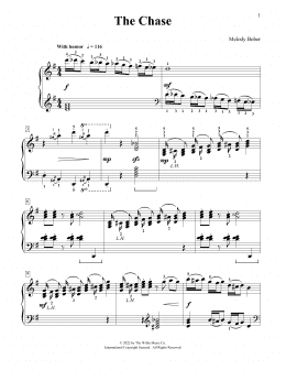 page one of The Chase (Educational Piano)