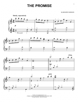 page one of The Promise (from Final Fantasy XIII) (Easy Piano)
