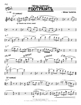 page one of Footprints (Real Book – Melody & Chords)