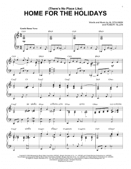 page one of (There's No Place Like) Home For The Holidays [Jazz version] (arr. Brent Edstrom) (Piano Solo)