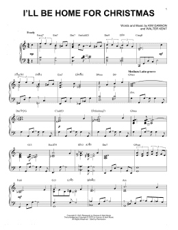 page one of I'll Be Home For Christmas [Jazz version] (arr. Brent Edstrom) (Piano Solo)
