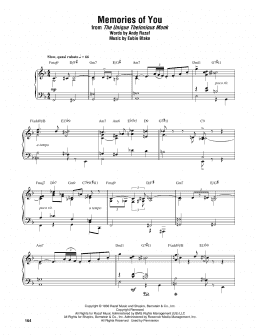page one of Memories Of You (Piano Transcription)