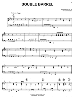 page one of Double Barrel (Piano, Vocal & Guitar Chords (Right-Hand Melody))
