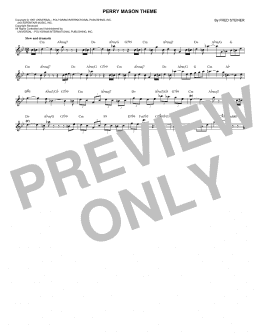 page one of Perry Mason Theme (Lead Sheet / Fake Book)