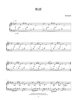 page one of Blue (Piano Solo)