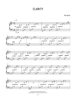 page one of Clarity (Piano Solo)