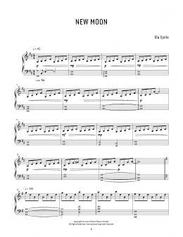 page one of New Moon (Piano Solo)