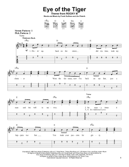 page one of Eye Of The Tiger (Easy Guitar Tab)