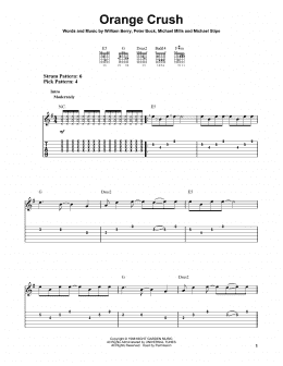 page one of Orange Crush (Easy Guitar Tab)