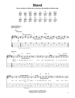 page one of Stand (Easy Guitar Tab)
