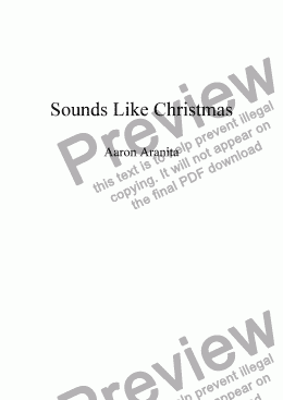 page one of Sounds Like Christmas