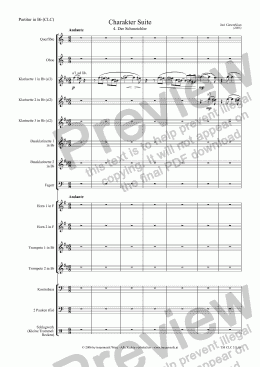 page one of Charakter Suite: 4. Der Schmeichler (CLC/Score & Parts)
