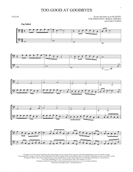 page one of Too Good At Goodbyes (Cello Duet)