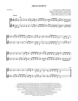 page one of High Hopes (Trumpet Duet)