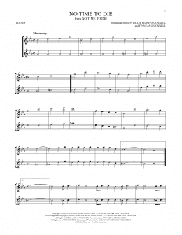 page one of No Time To Die (Flute Duet)