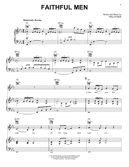 page one of Faithful Men (Piano, Vocal & Guitar Chords (Right-Hand Melody))