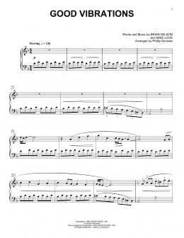 page one of Good Vibrations (arr. Phillip Keveren) (Piano Solo)