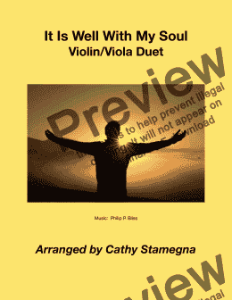 page one of It Is Well With My Soul (Violin/Viola Duet)