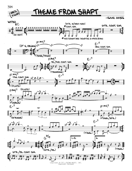 page one of Theme From Shaft (Real Book – Melody & Chords)