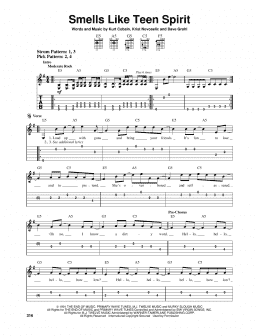 page one of Smells Like Teen Spirit (Easy Guitar Tab)
