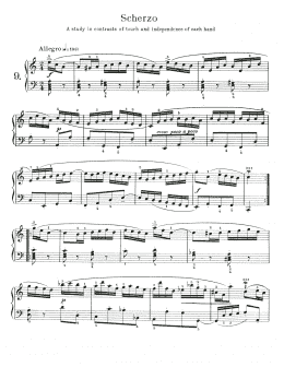 page one of Scherzo, BWV 827 (Piano Solo)