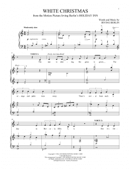 page one of White Christmas (Vocal Duet)
