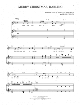page one of Merry Christmas, Darling (Vocal Duet)