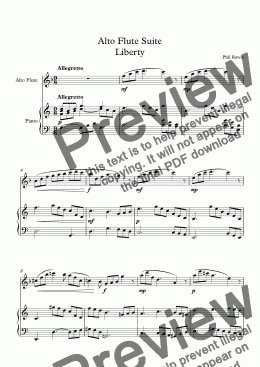 page one of Alto Flute Suite 