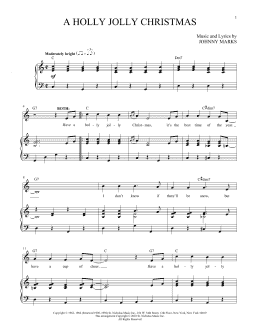 page one of A Holly Jolly Christmas (Vocal Duet)